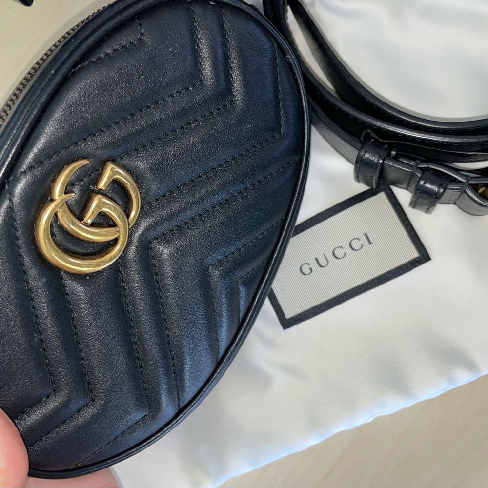 Gucci Marmont leather belt bag